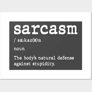 Sarcasm Definition Posters and Art